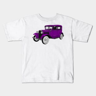 Classic car 1931 cartoon illustration Kids T-Shirt